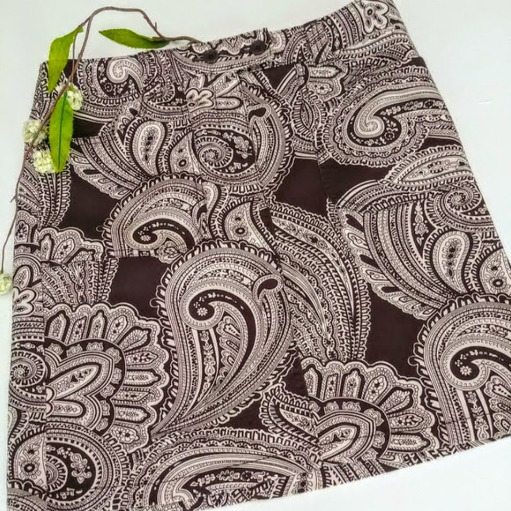 Ann Taylor Paisley Skirt - Picture 2 of 5